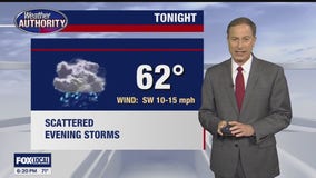 Scattered storms to continue Wednesday night