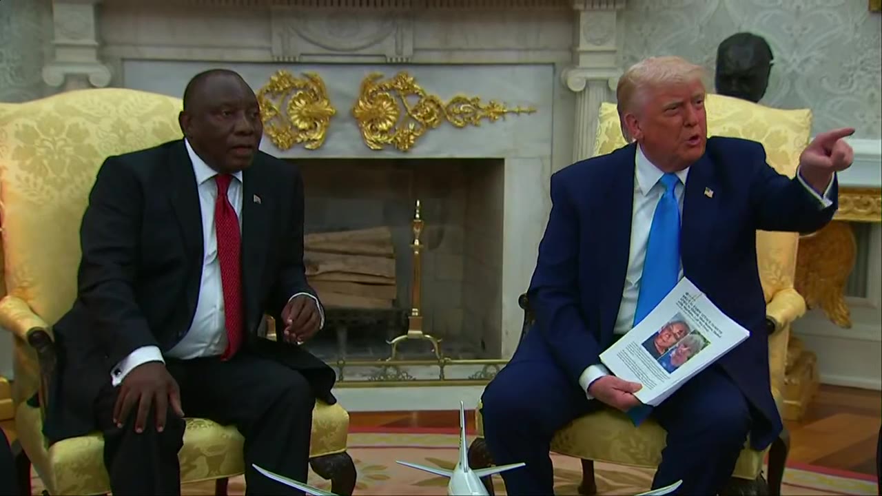 Pres. Trump confronts South African president
