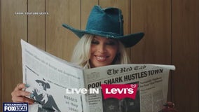 Beyoncé collaborating with Levi's