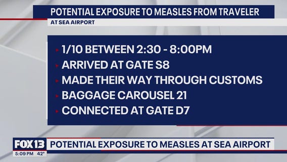 Possible measles exposure at SEA Airport
