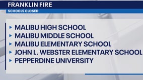 Franklin Fire closes Malibu schools