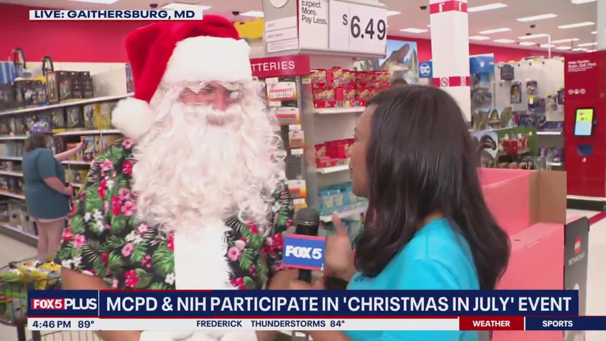 MCPD and NIH participate in 'Christmas in July' event