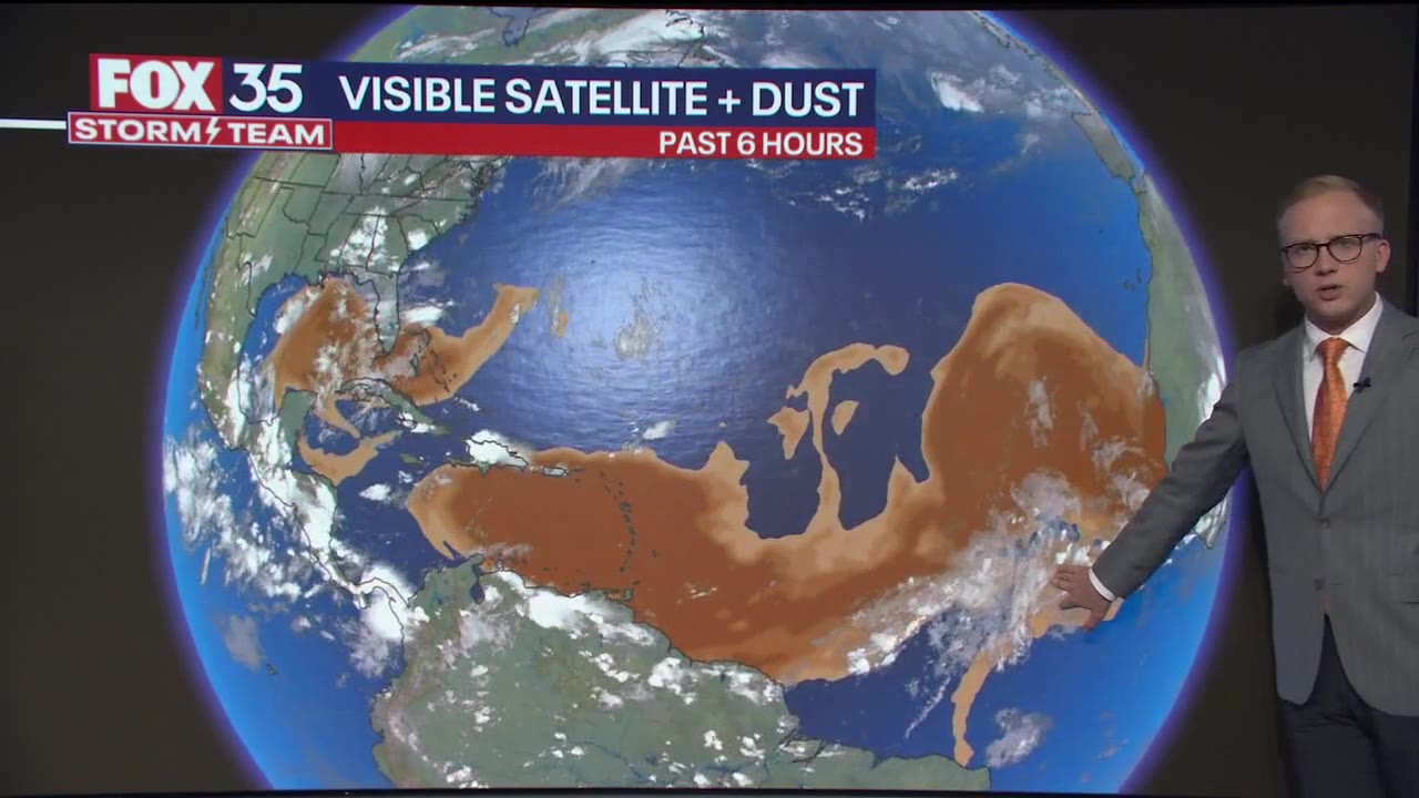 Saharan Dust impacting tropical formation