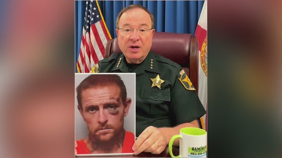 Grady Judd: ‘Violent offender’ hiding from deputies falls through ceiling, gets bit by K-9