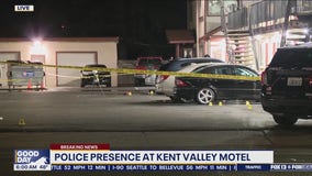 Police investigation at Kent, WA motel