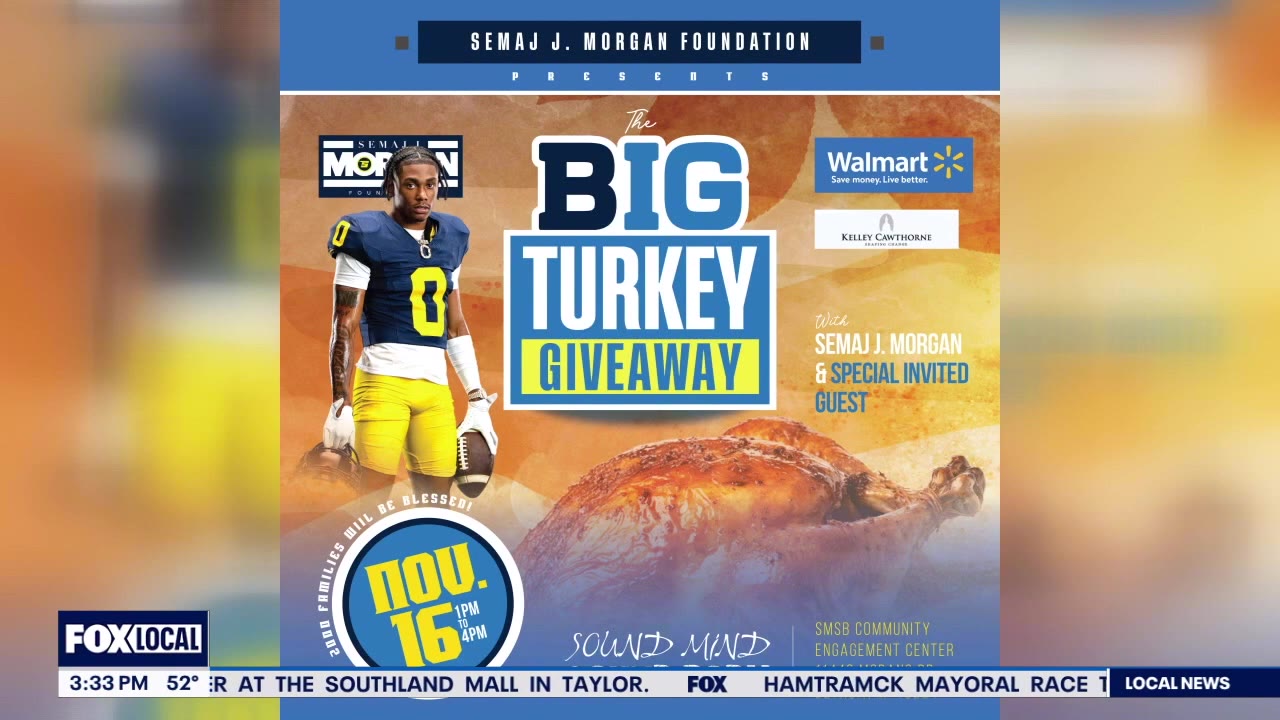 Semaj J. Morgan, Sound Mind Sound Body partner to host "BIG Turkey Day Giveaway"