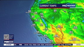 Slightly cooler temperatures roll in on Monday