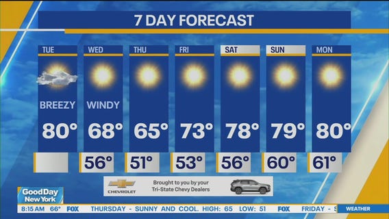 NYC weather forecast