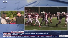 Beating the heat during Lake Mary HS football practice