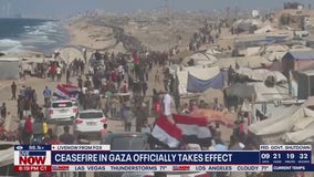 Ceasefire in Gaza has officially taken effect