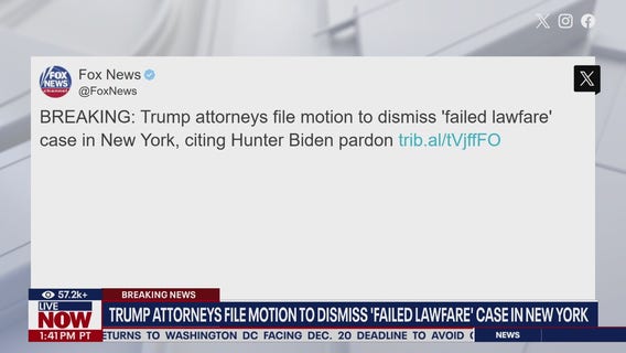 Trump seeks dismissal of hush money case, citing Hunter Biden's pardon