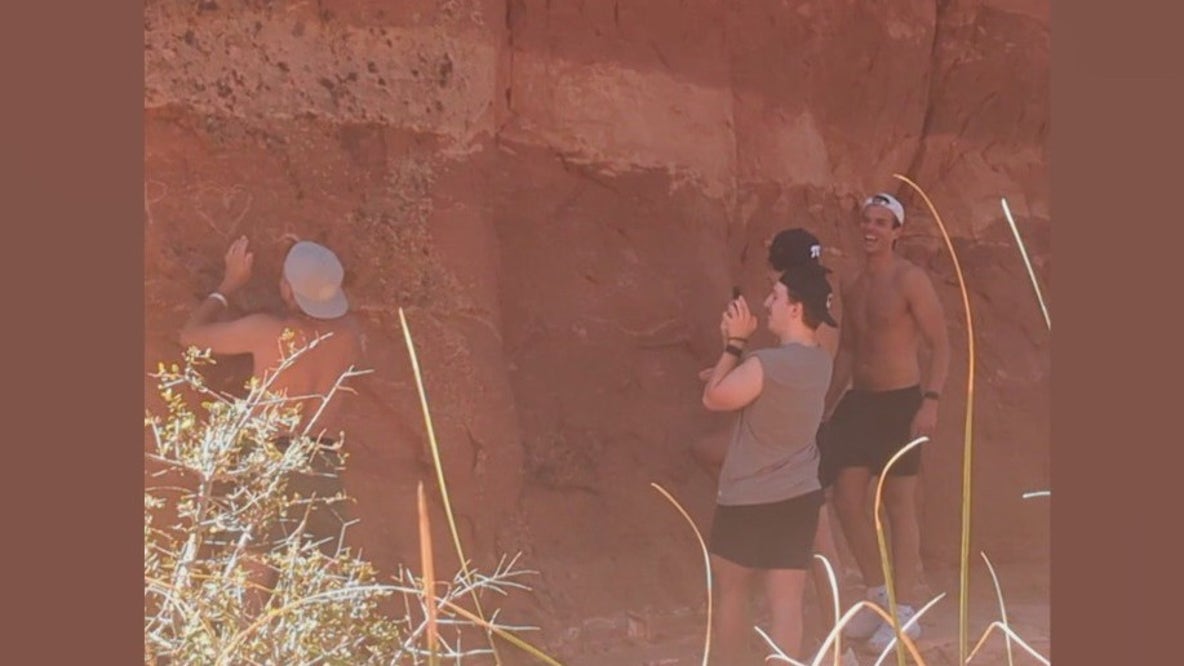 4 men caught vandalizing Cathedral Rock
