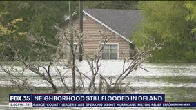 DeLand neighborhood floods during Hurricane Milton