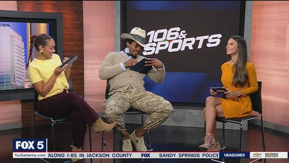 Cam Newton and Ashley Nicole Moss launch BET's 106 & Sports