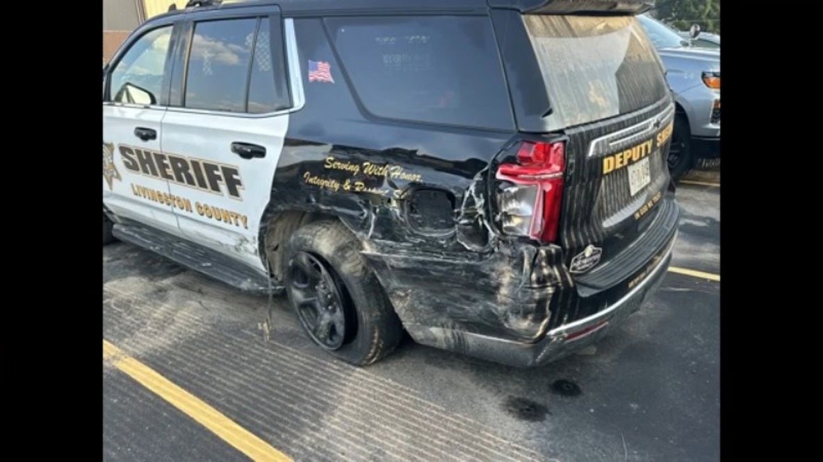 Drunk driver hits patrol vehicle in Michigan