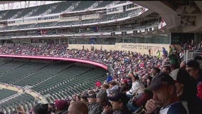 Twins fans root on team at Target Field watch party