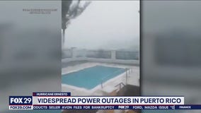 Hurricane Ernesto pounds Puerto Rico as it churns close to Bermuda