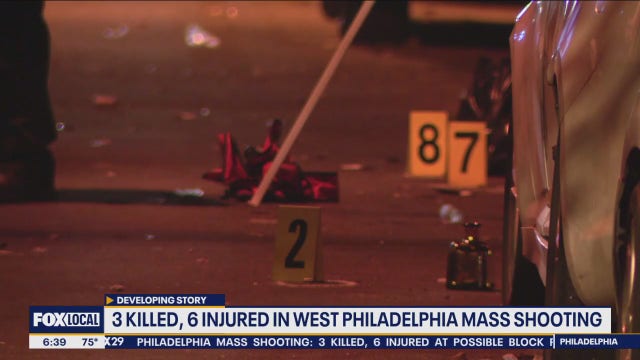 Philadelphia mass shooting: 3 killed, 6 injured at possible block party as suspects sought