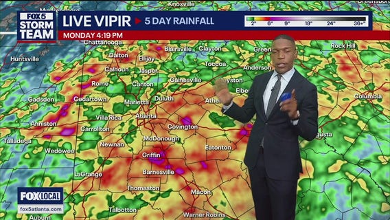 Monday afternoon forecast