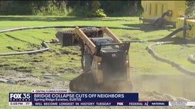 Eustis Spring Ridge Estates private bridge under repair