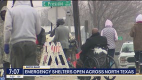 Emergency shelters open across North Texas