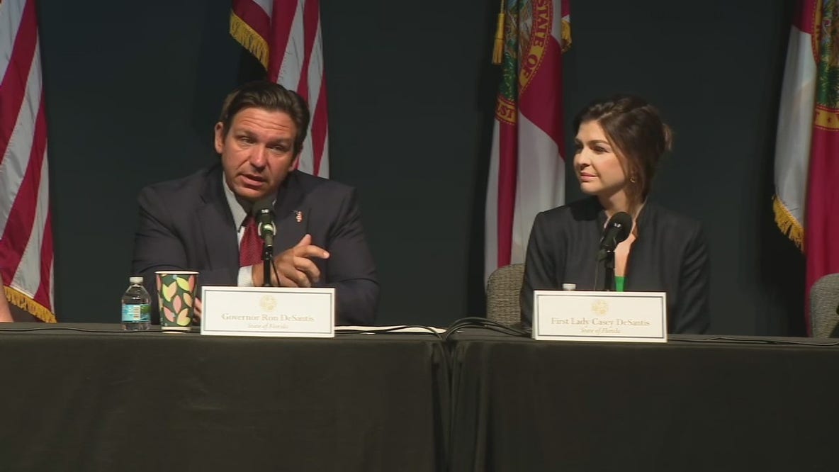 FULL: Ron, Casey DeSantis hold Hope Florida roundtable
