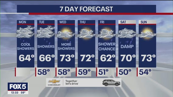 Showers, thunderstorms, localized flooding