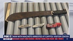 Bomb squad investigating suspicious vehicle at US Capitol after man with machete arrested