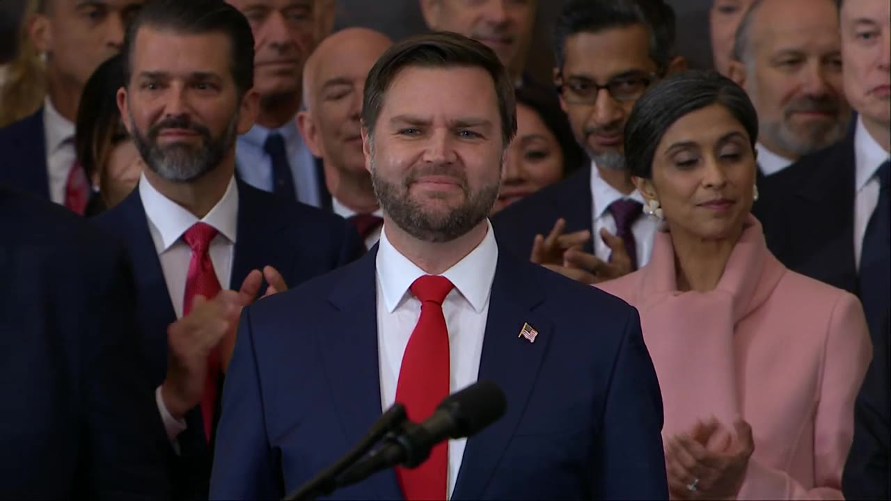 Vice President-elect JD Vance introduced at inauguration