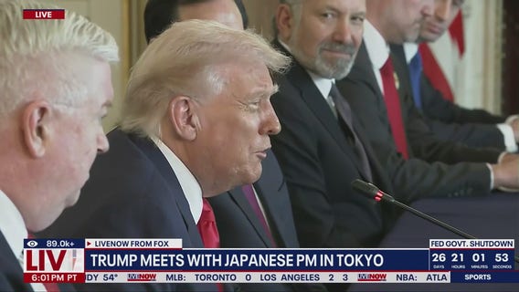 Trump meets with Japanese PM in Tokyo