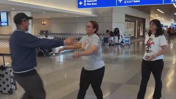 Tears, hugs and gratitude at Sky Harbor for Marine's reunion with family