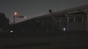 Man found on fire, hanging from rope under I-610 freeway; HPD investigating
