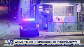 Woman shot during robbery in Seattle