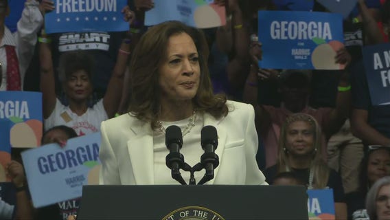 Harris galvanizes crowd during Savannah rally: 'We are not going back'