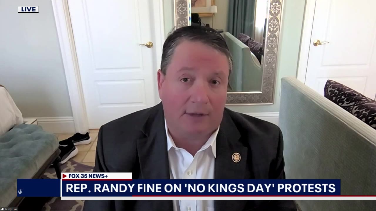 U.S. Rep. Randy Fine speaks on 'No Kings' protests