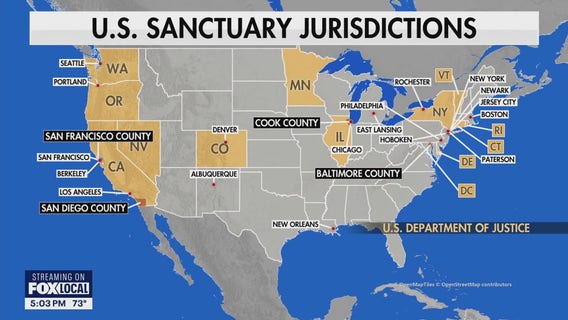 Sanctuary policy crackdown response across U.S.