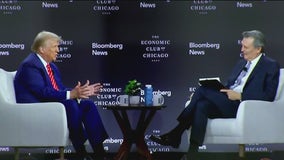 Trump talks tariffs in Chicago during sit-down with Bloomberg News