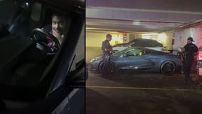 Man tries to steal Corvette, but can’t figure out how to open the door