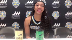 Angel Reese talks earning a WNBA All-Star nod after a win over Atlanta