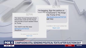 Campaigns still sending political texts after Election Day