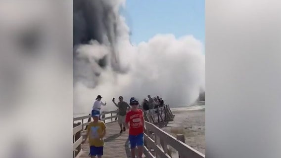Yellowstone’s Biscuit Basin explodes