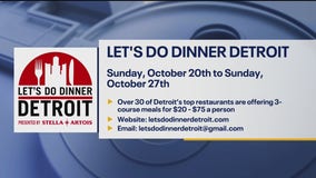 Let's do dinner Detroit - Over 30 of Detroit’s top restaurants are offering 3-course meals for $20 - $75 a person