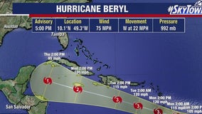 Beryl becomes first hurricane of 2024 season