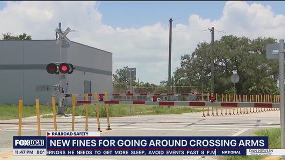 Florida increasing fines, penalties for people breaking the law around railroad tracks