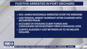 Fugitive arrested in Port Orchard