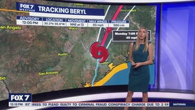 Austin weather: Tracking Beryl