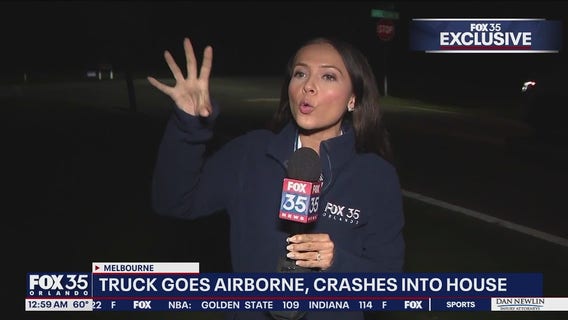 'Boom, boom!' | Truck crashes through home's roof