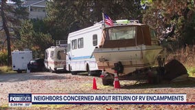 RVs return near Green Lake, disrupting high school race