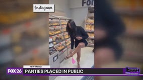 Women leaving their panties in public areas