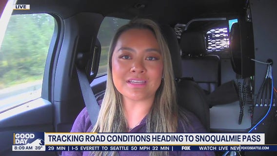 Tracking road conditions, snow heading to Snoqualmie Pass